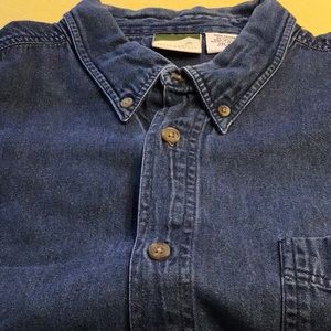 Mens short sleeve denim shirt
